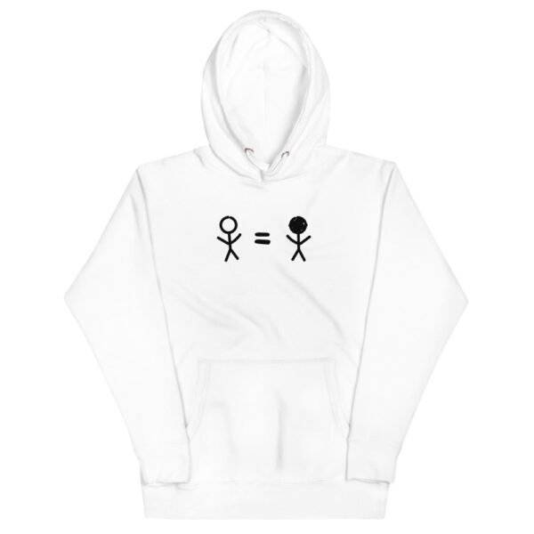 "We are equal" A+ Unisex Hoodie - Image 2