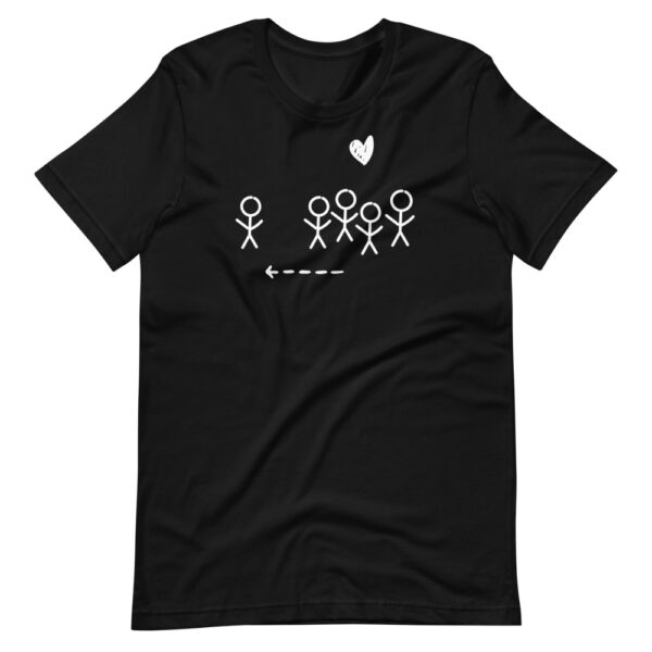 "Share the luv" A+ Short-Sleeve Unisex T-Shirt - Image 2